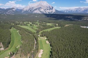 Banff Springs 5th Mountain Aerial